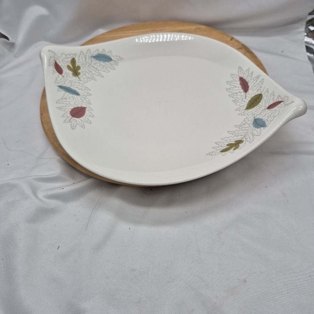 Eva Zeisel HALLCRAFT 14" Fern Pattern Platter MCM